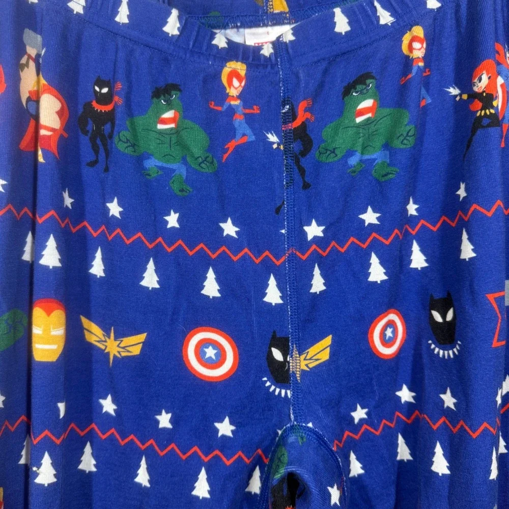 Marvel Hanna Andersson Avengers Christmas Pajama Pants‎ Mens Womens Size L